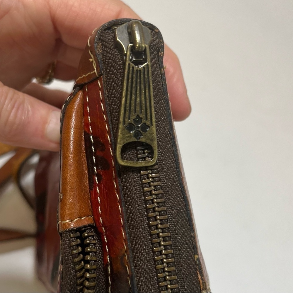 PATRICIA NASH Crossbody Bag Leather Floral Adjustable Strap - Picture 8 of 16